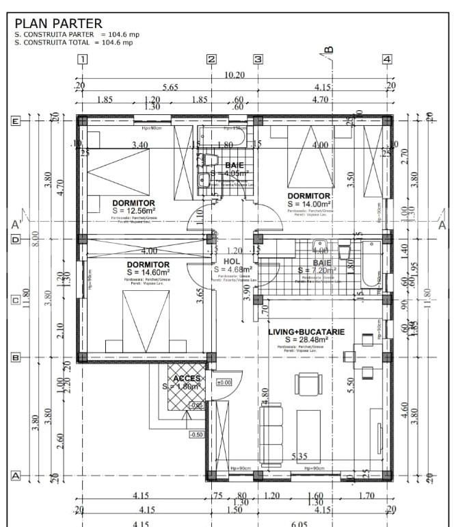 Casa nouă cu 4 camere, 100mp, Pantelimon, acces rapid către zonele importante din București