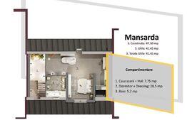 Ansamblu 6 case, Damaroaia/Sector 1, P+1+M, 4 camere, 5 min de parc Herastrau