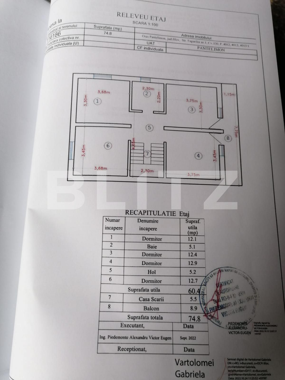 Casa individuala cu 6 camere, 164 mp utili, 230 teren