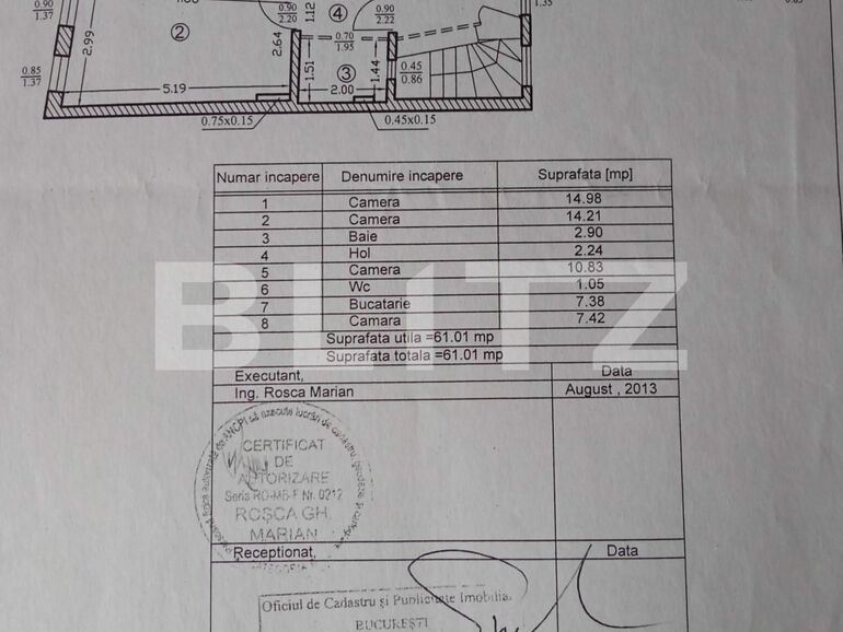 Apartament de vânzare 4+ camere Ultracentral - 110689AV | BLITZ București | Poza1