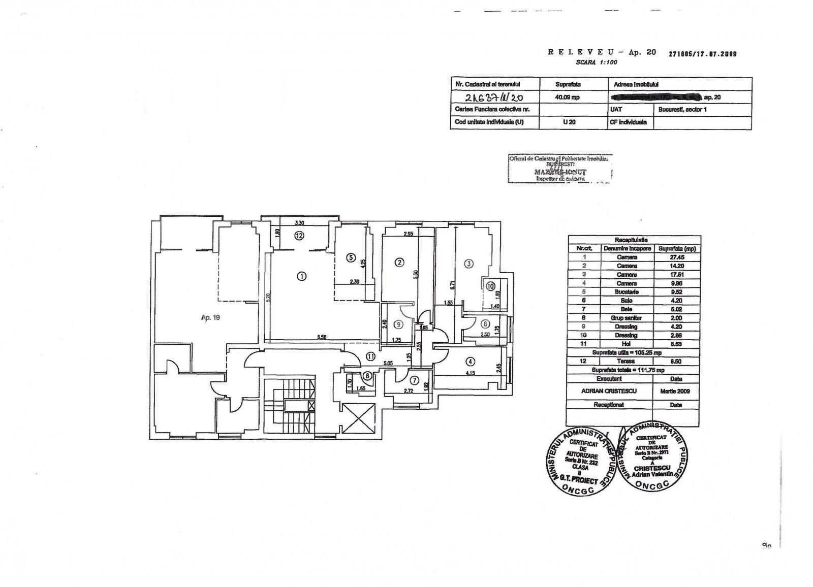 Apartament 4 camere, 106 metri patrati, Piata Victoriei