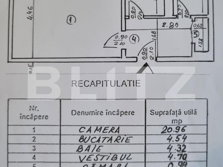 Garsonieră de vânzare Dristor - 111306AV | BLITZ București | Poza1