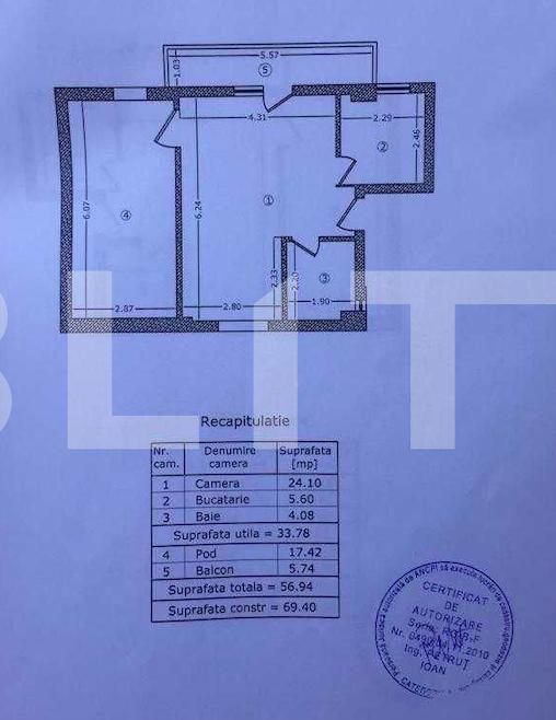 Garsonieră de vânzare Bucurestii Noi - 111334AV | BLITZ București | Poza1
