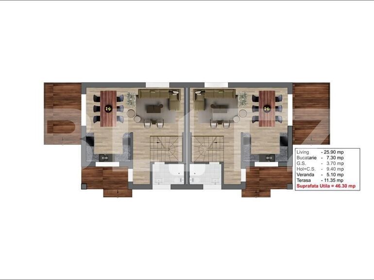 Casa de vânzare 3 camere Pantelimon - 111531CV | BLITZ București | Poza2