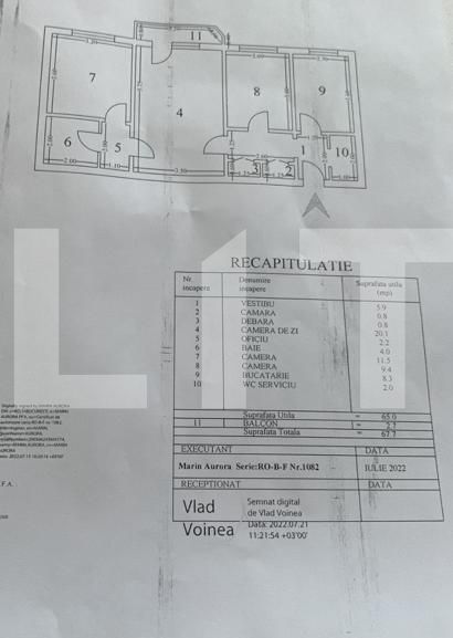 Apartament de 3 camere, 67mp, zona Titan 