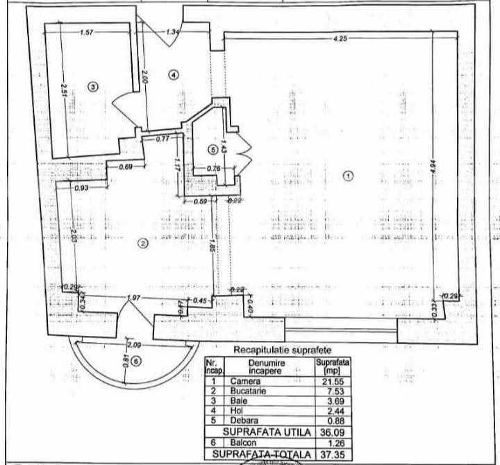 Garsonieră de vânzare Unirii - 112952AV | BLITZ București | Poza1