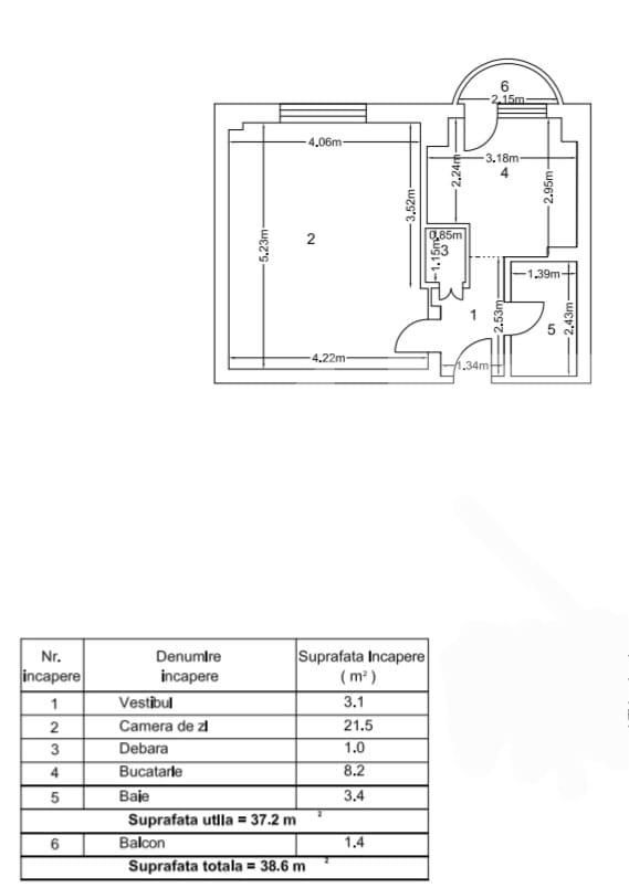 Garsonieră de vânzare Unirii - 112959AV | BLITZ București | Poza1