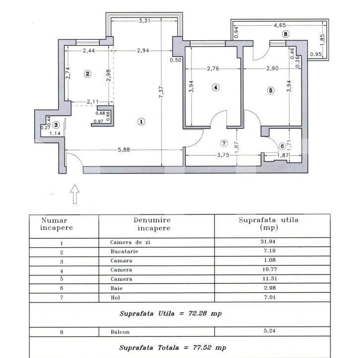 Apartament de vânzare 3 camere 1 Mai - 114261AV | BLITZ București | Poza1