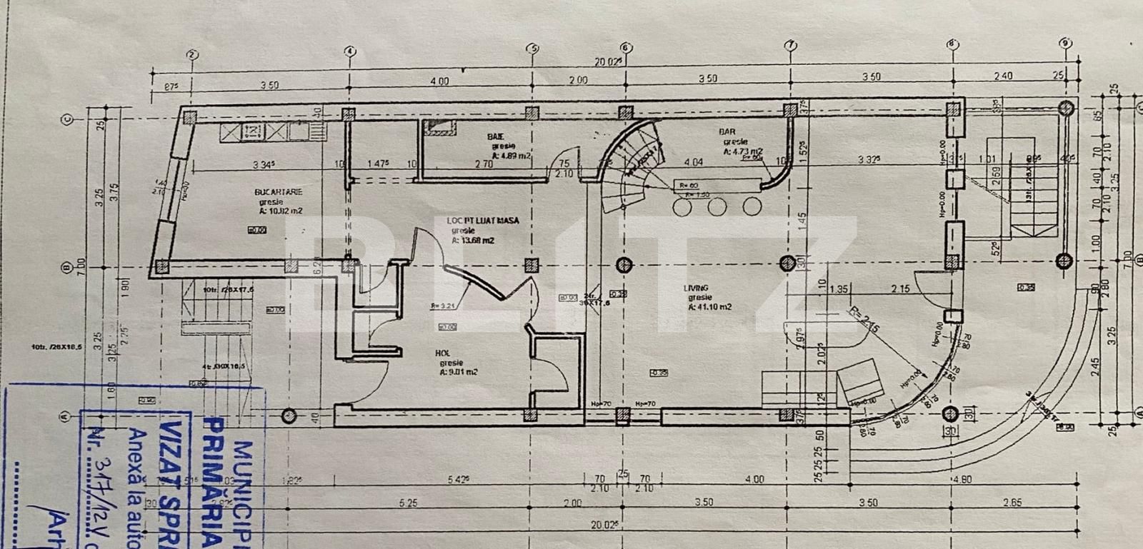 Casa 10 camere, teren 300mp, 420mp utili, D+P+1, Central