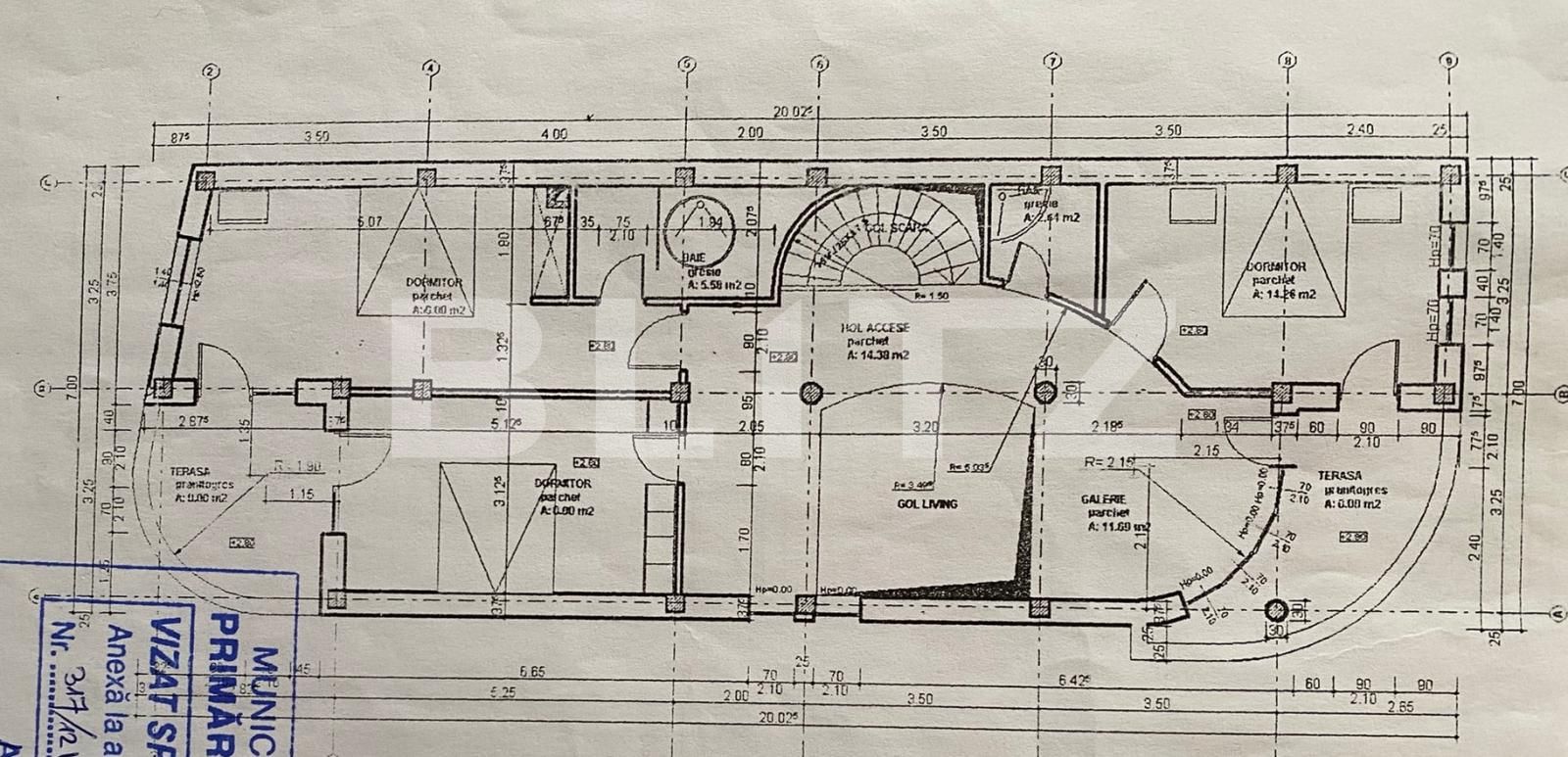 Casa 10 camere, teren 300mp, 420mp utili, D+P+1, Central