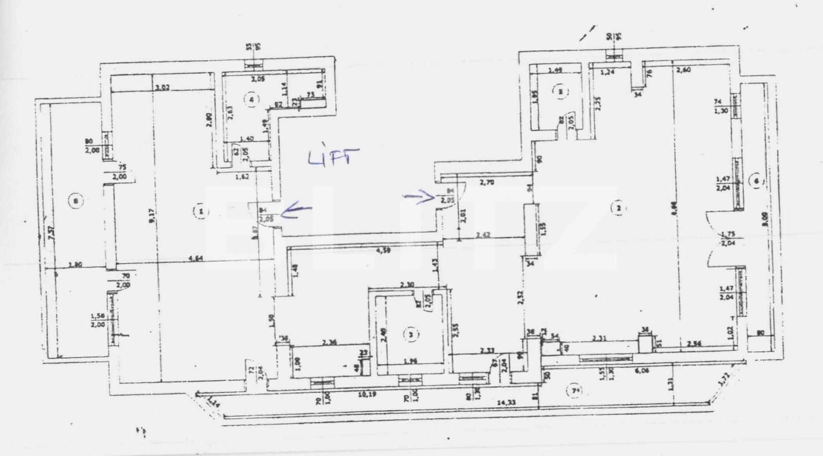 Apartament de 4 camere, 161 mp, semidecomandat, Basarabia