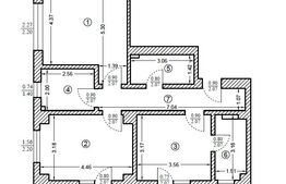 Apartament de trei camere decomandate, 64mp, bloc nou, terasa de 14mp, metrou Jiului