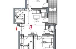 Oferta! Apartament de 3 camere semidecomandat, bucatarie inchisa, 58mp, TVA si parcare subterana incluse in pret, avantaj client 6000 €