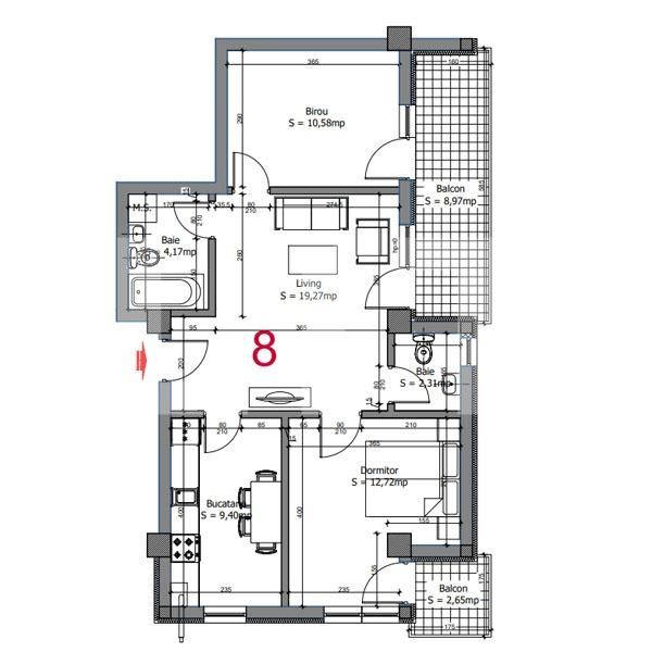 Apartament de vânzare 3 camere Otopeni - 115502AV | BLITZ București | Poza2