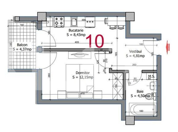 Garsonieră de vânzare Otopeni - 115505AV | BLITZ București | Poza2