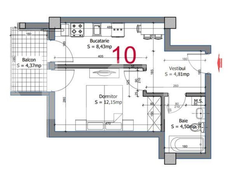 Garsonieră de vânzare Otopeni - 115505AV | BLITZ București | Poza1