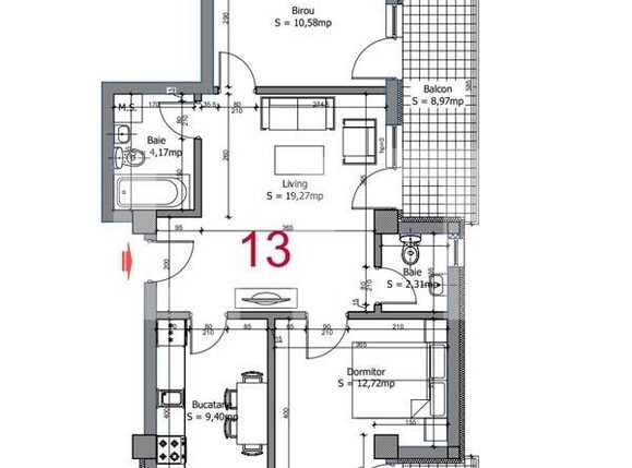 Apartament de vânzare 3 camere Otopeni - 115507AV | BLITZ București | Poza2