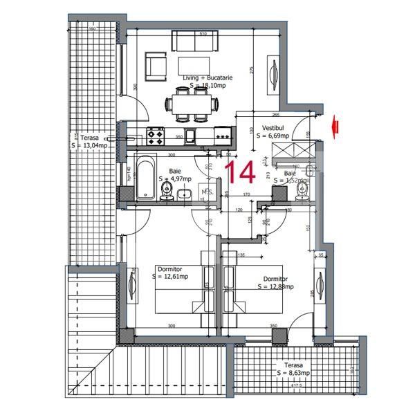 Apartament de vânzare 3 camere Otopeni - 115510AV | BLITZ București | Poza2