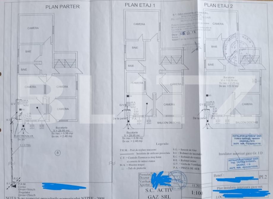 Casa stil bloc P+2+M, 11 camere, teren 500 mp, 80 mp/etaj + casuta in spate 30 mp utili, pretabil firma, Voluntari