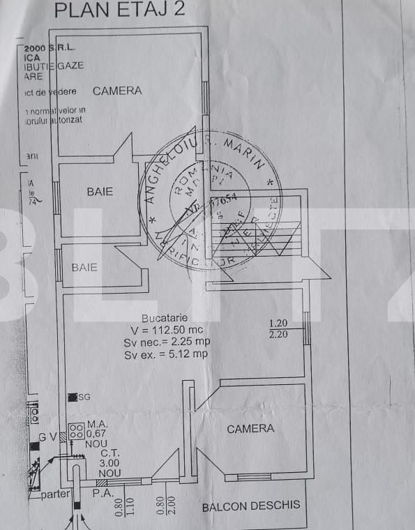 Casa stil bloc P+2+M, 11 camere, teren 500 mp, 80 mp/etaj + casuta in spate 30 mp utili, pretabil firma, Voluntari