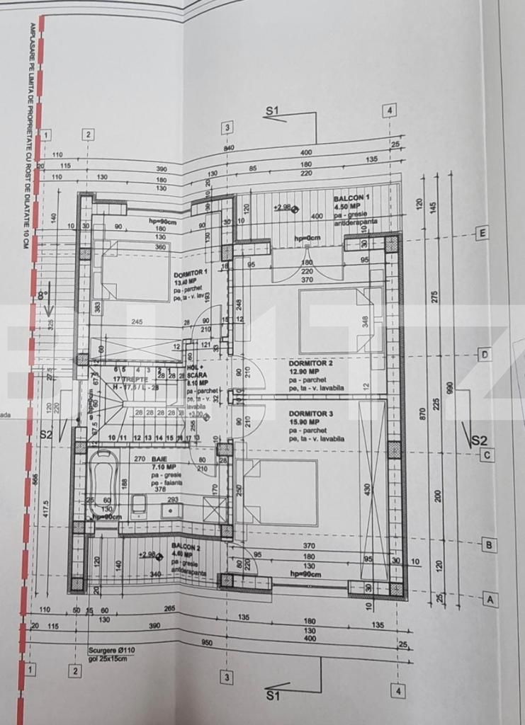 Vila 4 camere, P+1E+M, 140 mp utili, 250mp teren, Otopeni-Tunar