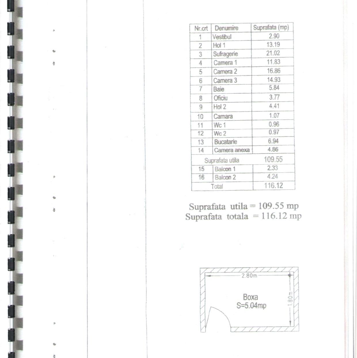 Apartament 5 camere, 110 mp, decomandat, etaj intermediar, Unirii