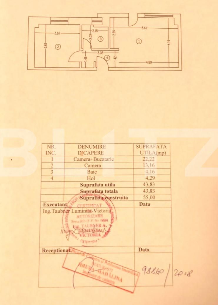 Apartament 2 Camere, decomandat + Curte 60mp, Baneasa 