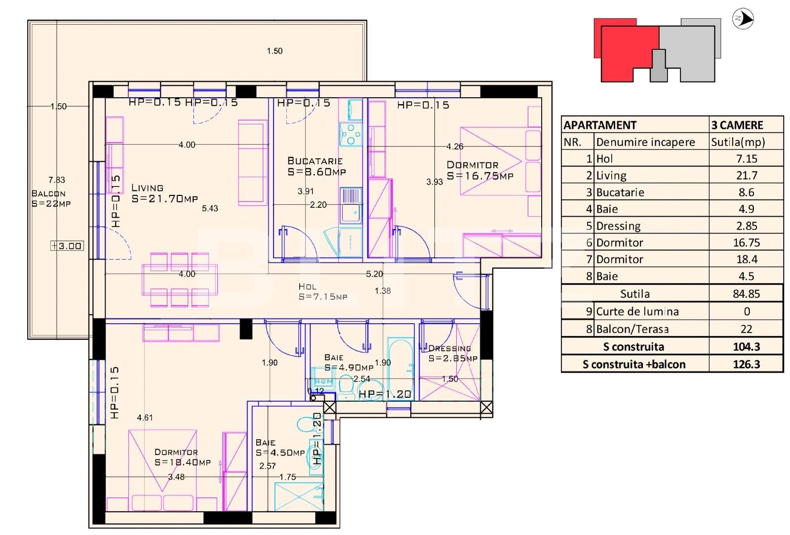 Apartament de vânzare 3 camere Bucurestii Noi - 118272AV | BLITZ București | Poza10