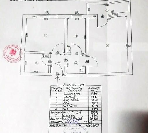 Apartament cu 2 camere, 39 mp, zona Berceni