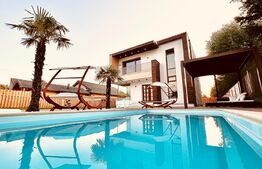 Vila Mediteraneana P+1 cu piscina, 4 camere, 164mp utili, teren 440mp, Corbeanca 