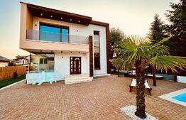 Vila Mediteraneana P+1 cu piscina, 4 camere, 164mp utili, teren 440mp, Corbeanca 