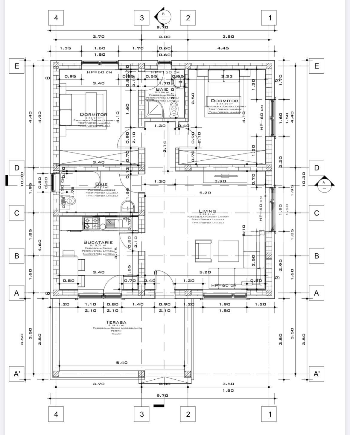 Casa in ansamblu rezidential 3 sau 4 camere, teren 286/296 mp 95mp utili, Afumati