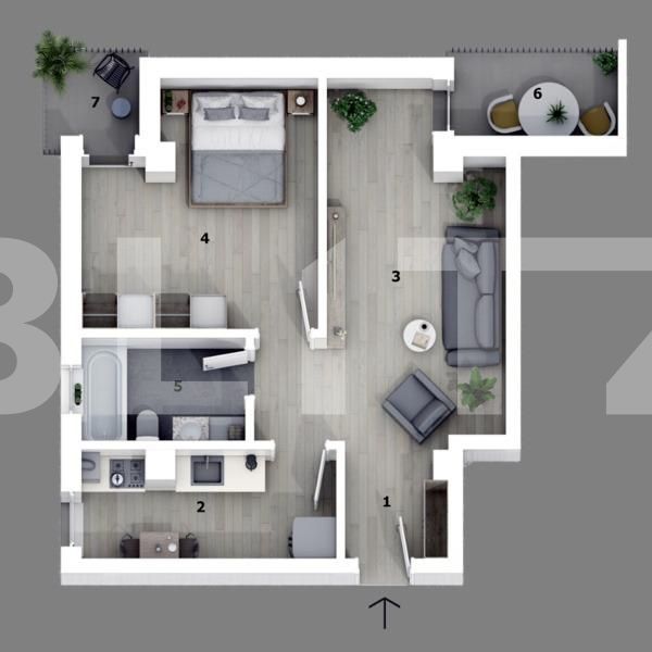 Apartament de vânzare 2 camere Otopeni - 119559AV | BLITZ București | Poza1