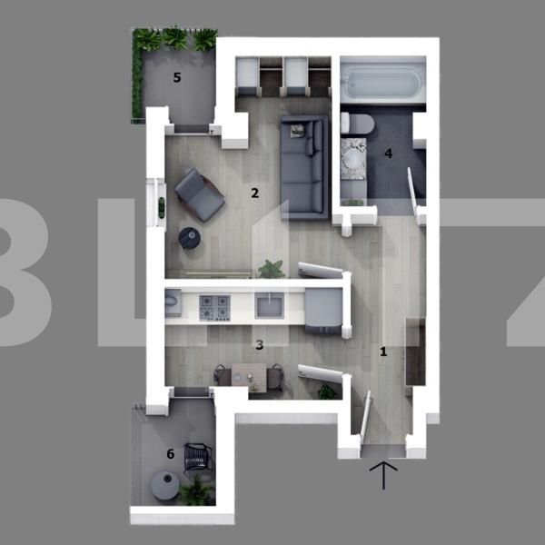 Garsonieră de vânzare Otopeni - 119560AV | BLITZ București | Poza1