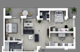 Apartament 3 camere, 65mp, Otopeni