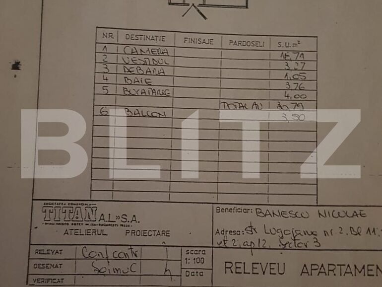 Garsonieră de vânzare Vitan - 121043AV | BLITZ București | Poza1