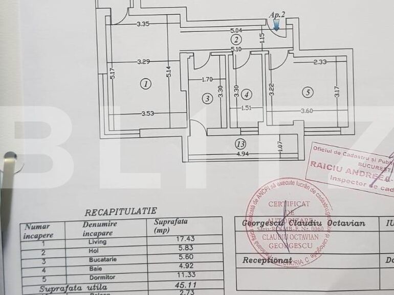 Apartament de vânzare 2 camere Gara de Nord - 122256AV | BLITZ București | Poza1