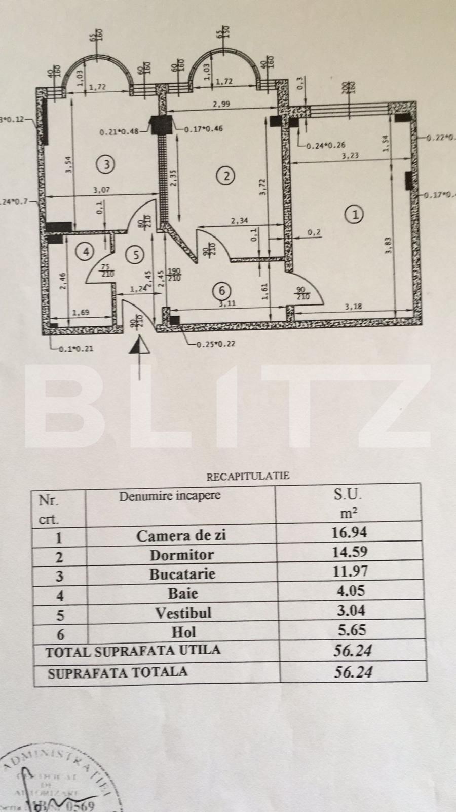 Apartament 2 camere, 56mp, Herastrau