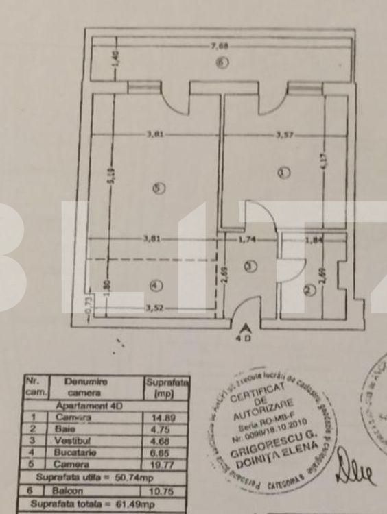 Apartament de vânzare 2 camere Unirii - 123780AV | BLITZ București | Poza1