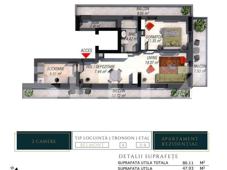 Apartament de vânzare 2 camere Berceni - 124238AV | BLITZ București | Poza1