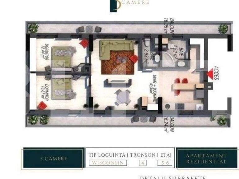 Apartament de vânzare 3 camere Berceni - 124239AV | BLITZ București | Poza1