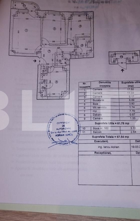 Apartament 2 camere, 67mp, cartier Vatra Luminoasa