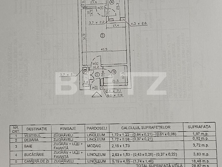 Garsonieră de vânzare Titan - 125848AV | BLITZ București | Poza1