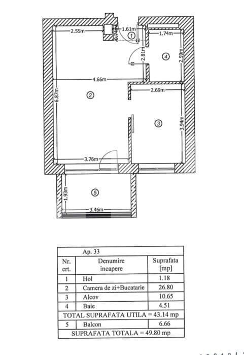 Apartament de vânzare 2 camere 1 Mai - 126782AV | BLITZ București | Poza1