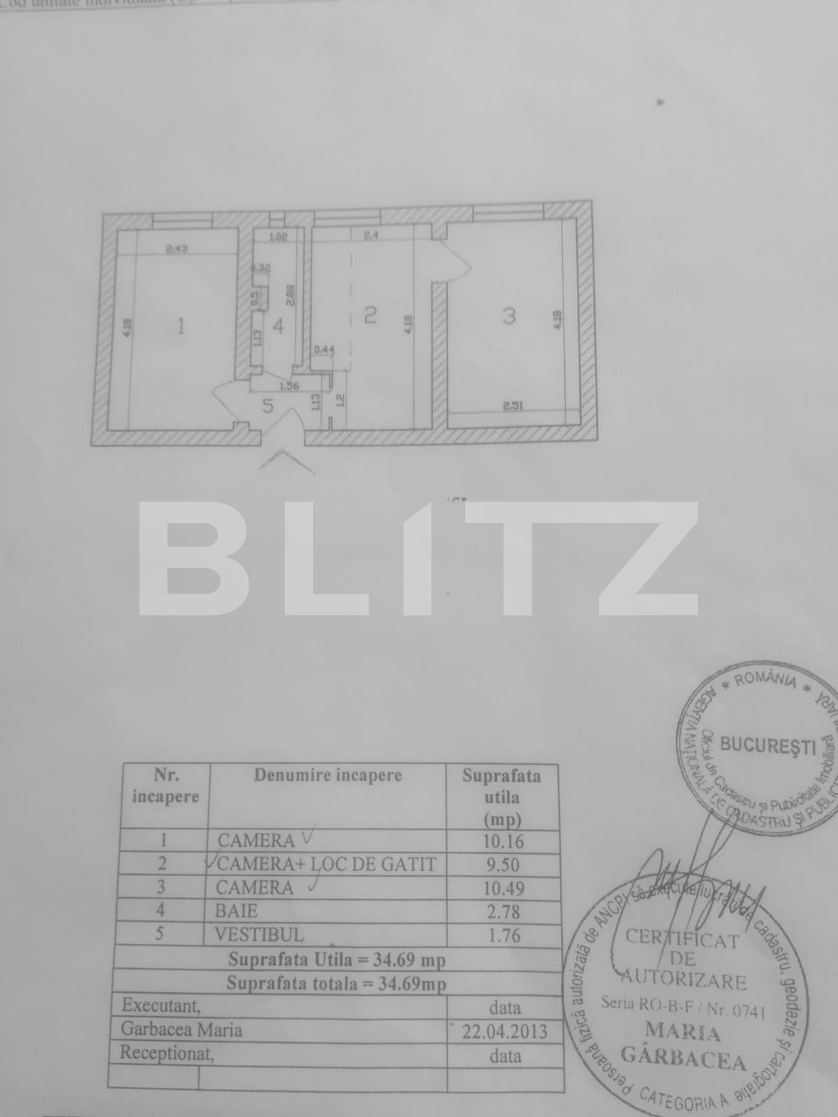 Apartament 2 camere, 35 mp, cartier Vitan