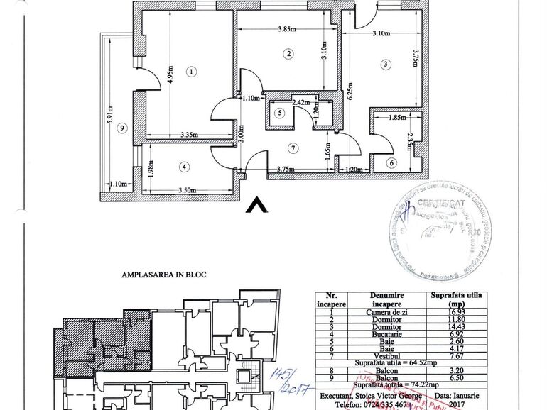 Apartament de vânzare 3 camere Mihai Bravu - 128122AV | BLITZ București | Poza1