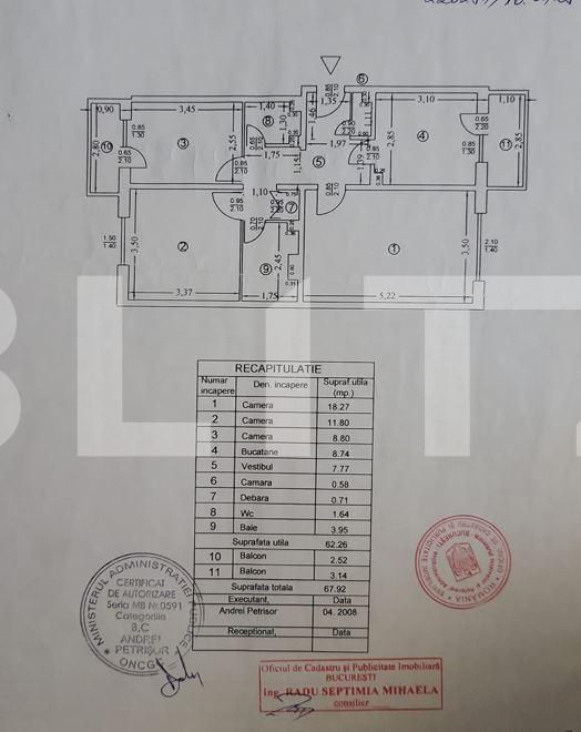 Apartament 3 camere, decomandat, zona Dristor-ParkLake
