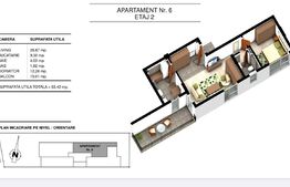 Apartament 2 camere, 63.42 mp, in ansamblu rezidential, zona Ghencea