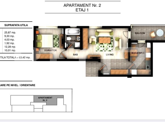 Apartament de vânzare 2 camere Ghencea - 129988AV | BLITZ București | Poza1
