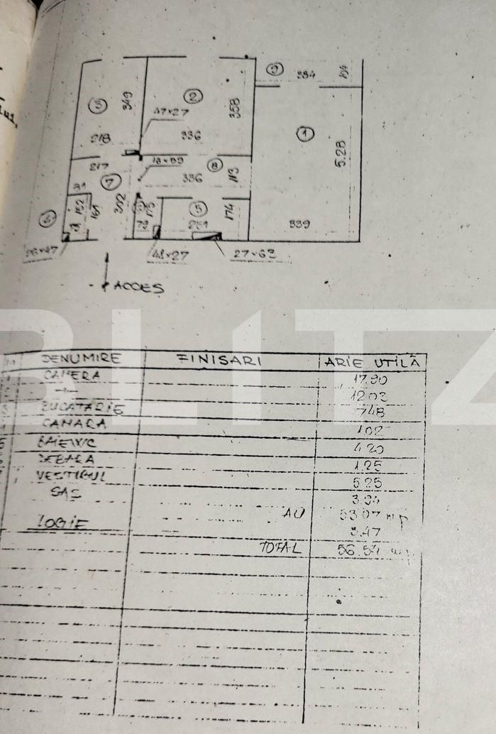 Apartament de 2 camere, 57mp, Calea Vitan